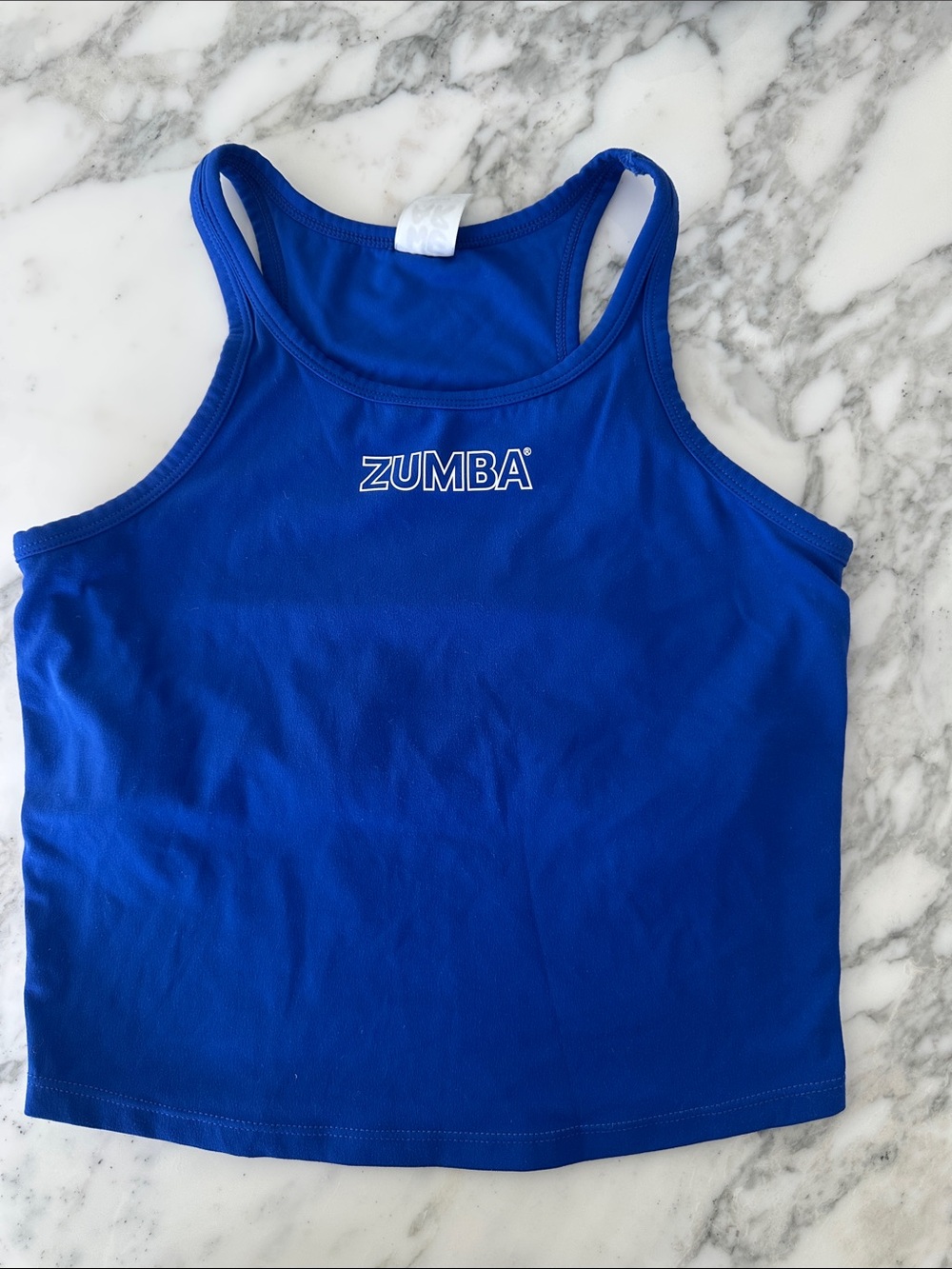 Zumba Royal Blue Racerback Tank Small